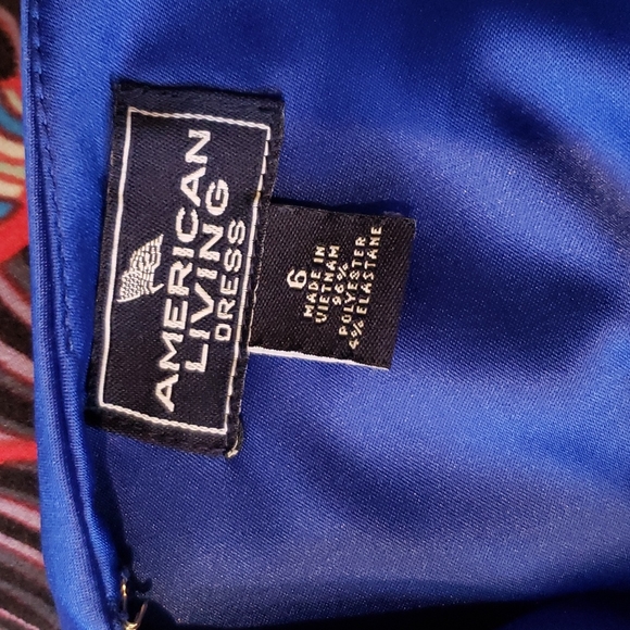 Royal blue dress size 6 - Picture 3 of 3